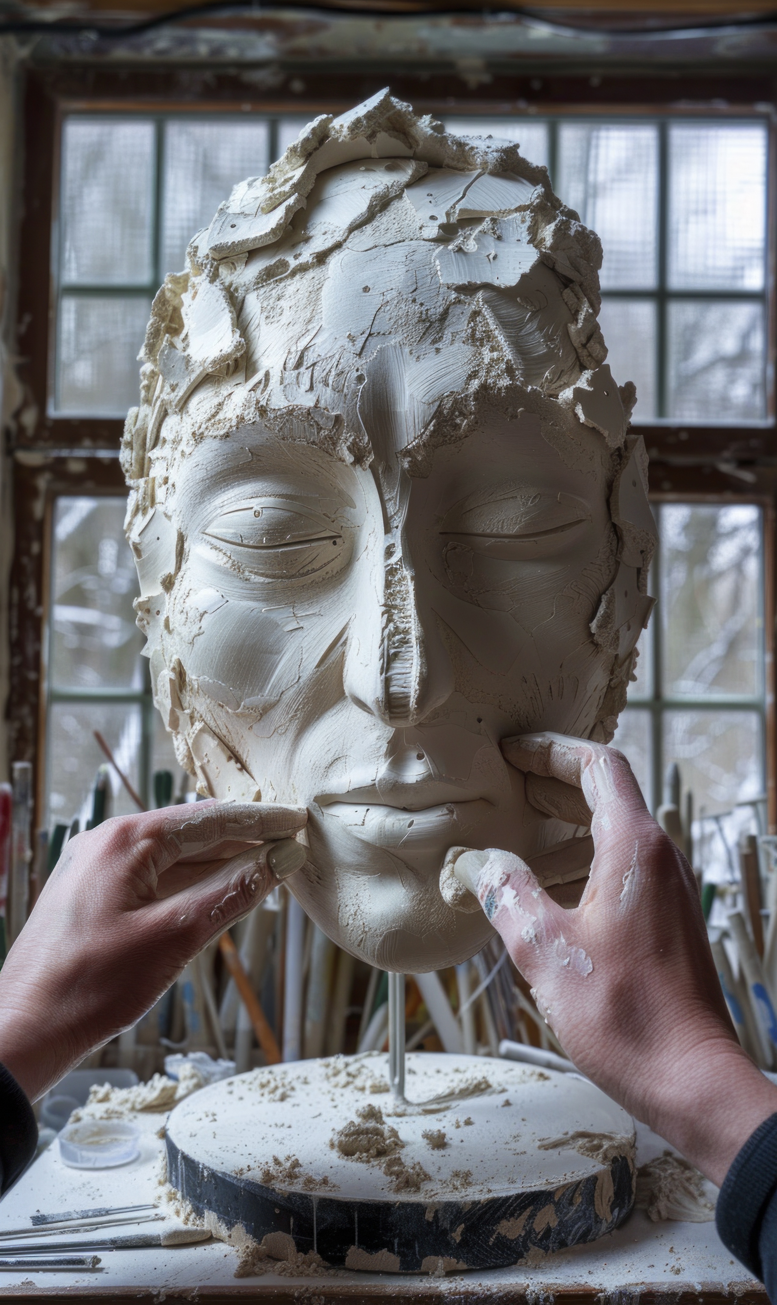 Statue Structure building using Fiber